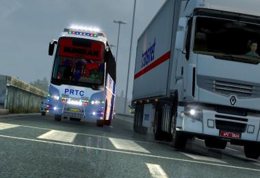 PRTC Skin for Volvo B9R (INDIAN BUS) v1.0