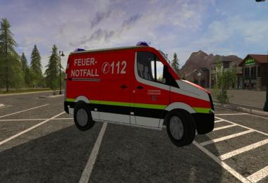 VW Crafter KEF Skin of the fire department Dusseldorf v1.0