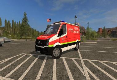 VW Crafter KEF Skin of the fire department Dusseldorf v1.0