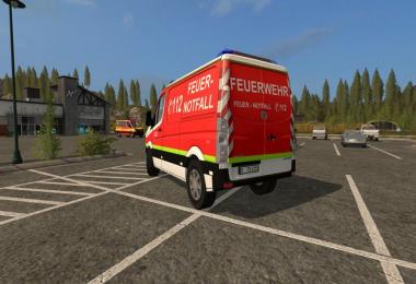 VW Crafter KEF Skin of the fire department Dusseldorf v1.0