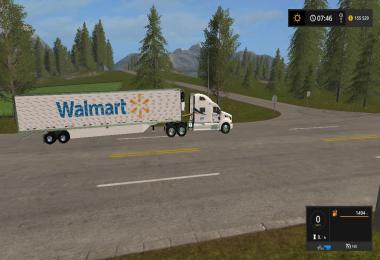 Walmart Peterbilt and Trailer v1.0.0.0