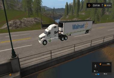 Walmart Peterbilt and Trailer v1.0.0.0