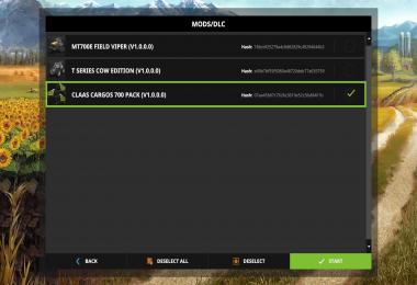 Claas Cargos 700 Pack v1.0