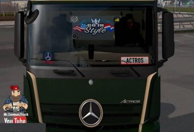 Lighting Nameplate + Telepass Mod for Actros MP4 - Modhub.us