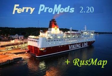 Ferry connection between ProMods v2.20 + RusMap 1.7.4