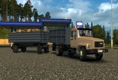 GAZ 3307-33081 v4.0 + Trailers for GAZ and ZIL (1.27, 1.28)