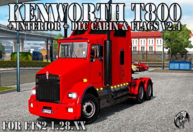 Kenworth T800 v2.4 Final + DLC for v1.28.x