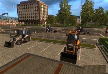 Tractor + trailer – Tractor + bucket in traffic [1.28.x]