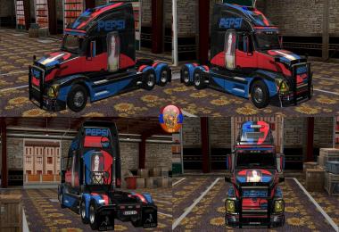 Volvo VNL670  Pepsi Kola Combo Skin Packs 1.28.1.3s