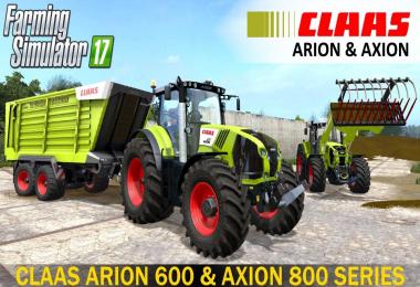 Claas Arion 600 & Axion 800 Series v1.1