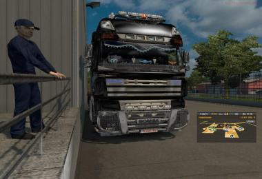 Hybrid DAF XF 105 and Scania V8 MP 1.28.x