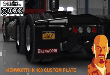 KENWORTH K100 ATS CUSTOM PLATE 1.29.x