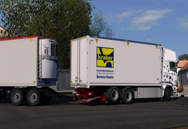 Kraker Tandem addon for 50k DAF & RJL Scania v1.1 (1.28.x)