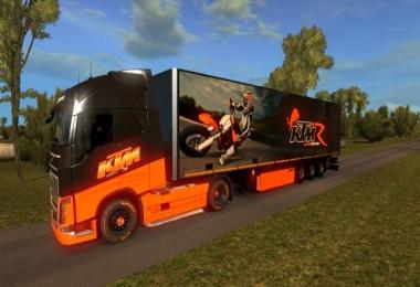 KTM skin for Volvo FH 2012 + Trailer Schimitz KTM 1.28.x