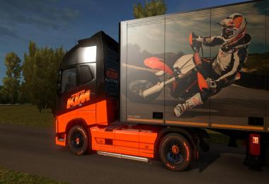 KTM skin for Volvo FH 2012 + Trailer Schimitz KTM 1.28.x