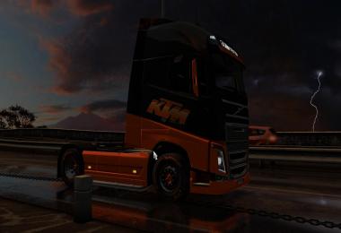 KTM skin for Volvo FH 2012 + Trailer Schimitz KTM 1.28.x