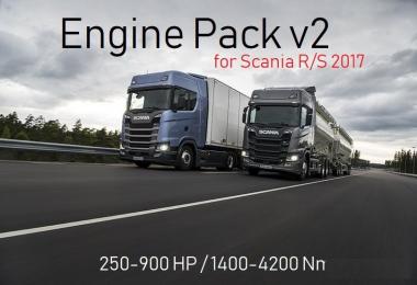 Engine Pack v2 for Scania R & S 2017 1.30.x