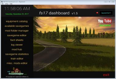 FS17 Dashboard v1.0