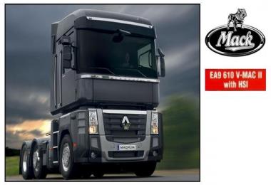 Mack EA9 610 V-MAC II for Renault Magnum 1.28.x