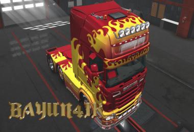 Scania R&S Topline Flame skin 1.28 x