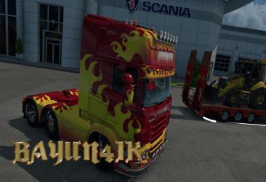 Scania R&S Topline Flame skin 1.28 x