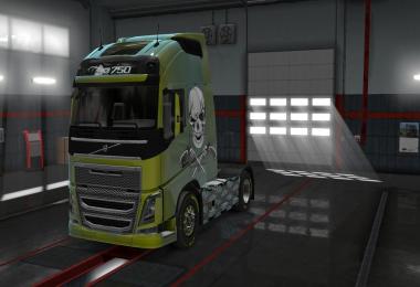 Skin pack Caveira for Volvo FH 16 2012 1.28.x