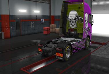 Skin pack Caveira for Volvo FH 16 2012 1.28.x