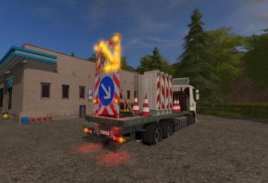 Traffic truck with warning structure with light v1.0