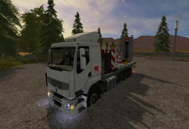 Traffic truck with warning structure with light v1.0