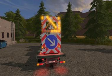 Traffic truck with warning structure with light v1.0