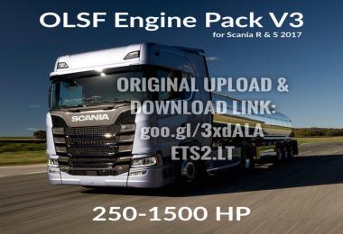 Engine Pack V3 for Scania R & S 2017 – 1.30.x