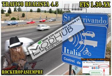 Realistic traffic v4.5 by Rockeropasiempre for 1.30