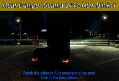 Rear bumper Scania 2016 New blinker flashing beta