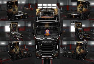 Scania r700 Concept Volvo vnl670 Girl Warrior Skins 1.30