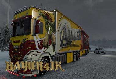 Scania S 2016 SCS Marvel Super Heroes skin-pack 1.30