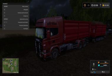 Scania V8 hook lift with rail trailer v1.0.3.0