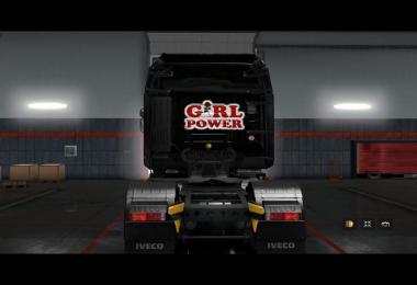 Skin Power Girl for Iveco Hi Way v1.0