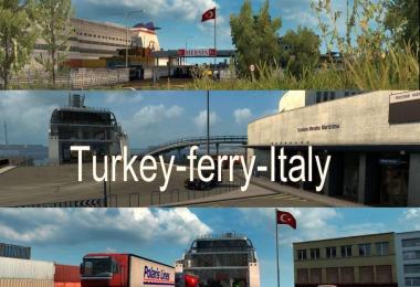 Turkey Italy Ferry Connection Map 1.30.x