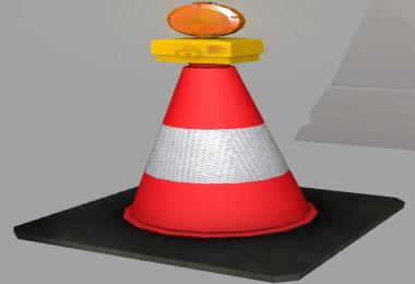 Warning cone and flashingLight v1.0