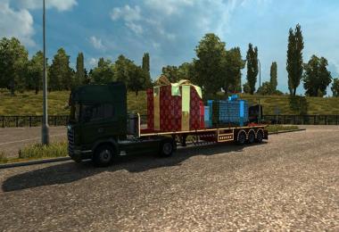 XMAS Gifts trailer in traffic 1.30