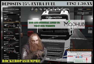 Deposits 25% Extra Fuel by Rockeropasiempre 1.0 Ets2 V 1.30