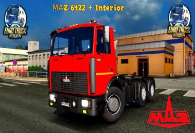 MAZ 6422 + Interior v3.0 (Updated) (1.30.x)
