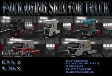 Packaging Skin for Truck DAF XF v1.0