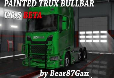 Painted Trux Bullbar NexGen Scania S&R v1.0