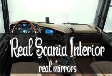 Real Interior for Scania + Real Mirrors v2.0 1.30.x