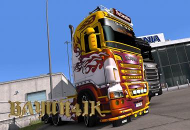 Scania R&S Highline by RJL Devourer of roads skin 1.30