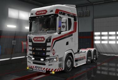 Scania S – White Commander Skin