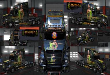 Volvo VNL670 Monica Bellucci Combo Skin Packs 1.30.2.2s