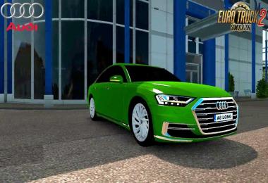 Audi A8 Long 2018 + Interior v1.0 (Reworked) 1.30.x