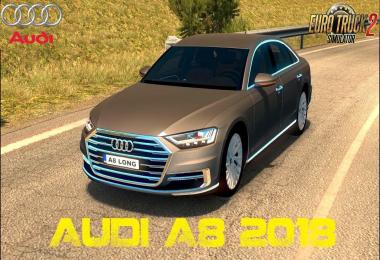 Audi A8 Long 2018 + Interior v1.0 (Reworked) 1.30.x